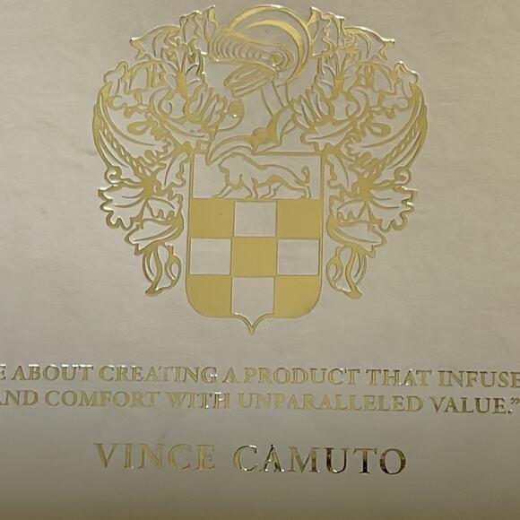 Vince Camuto Black True Suede Catyna Chunky High Heel Sandals size 10M New - Picture 7 of 7